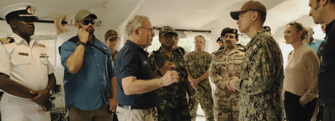 Together with the U.S. Navy's 5th Fleet (NAVCENT) and the Kenyan Navy, Sheba led drills and simulations to prepare for a mass casualty scenario.