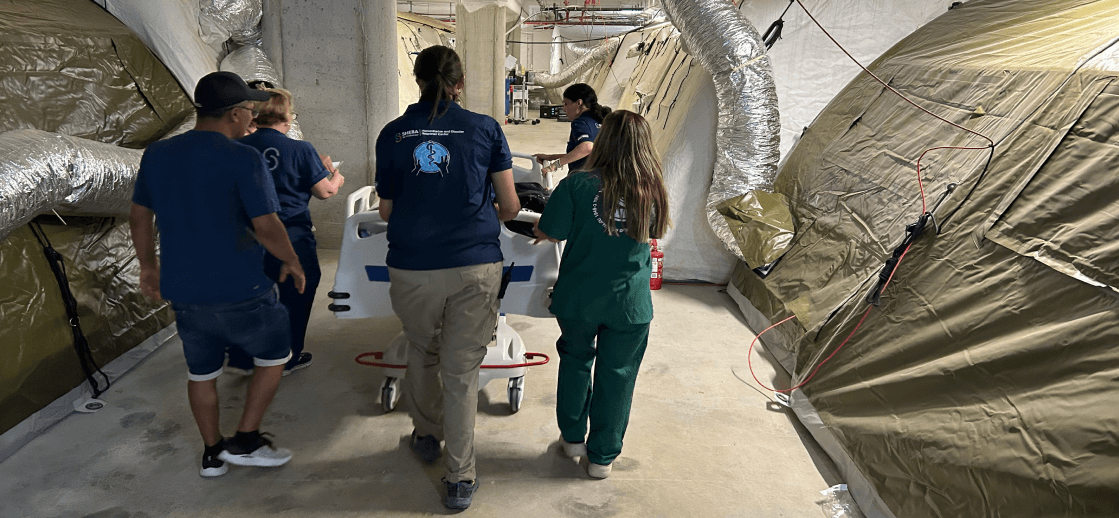 Surgeons performing groundbreaking Aeson artificial heart implant surgery at Sheba Medical Center